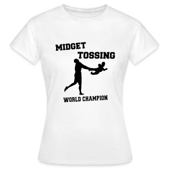 Werfender-Weltmeister - Frauen T-Shirt - Weiß - Vorne - AI Model Female 172 dark (172cm)