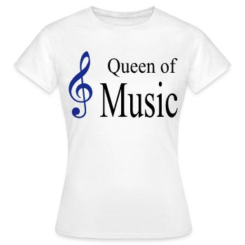 musik - Frauen T-Shirt - Weiß - Vorne - AI Model Female 172 dark (172cm)