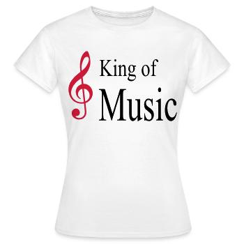 musik - Frauen T-Shirt - Weiß - Vorne - AI Model Female 172 dark (172cm)