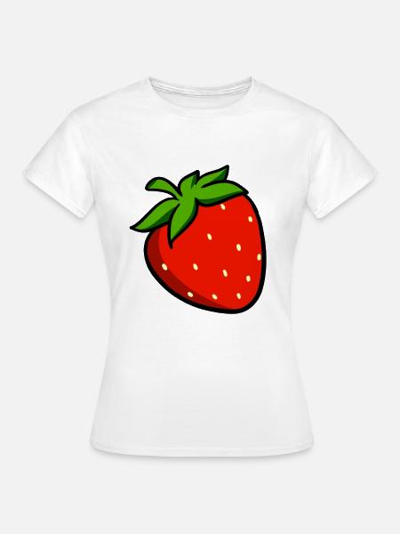 Erdbeeren - Frauen T-Shirt - Weiß