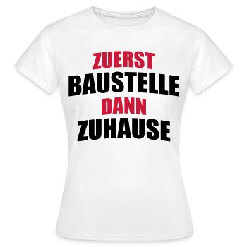 Construire une maison - T-shirt Femme - blanc - Devant - AI Model Female 172 dark (172cm)