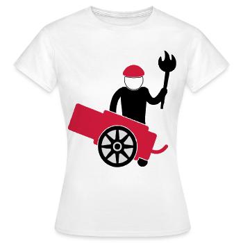 kanone - Frauen T-Shirt - Weiß - Vorne - AI Model Female 172 dark (172cm)