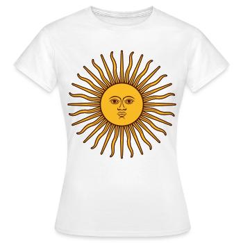 flammende sonne - Frauen T-Shirt - Weiß - Vorne - AI Model Female 172 dark (172cm)