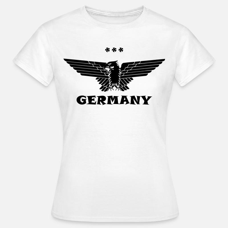 Germany Eagle Germany black - Women's T-Shirt - white