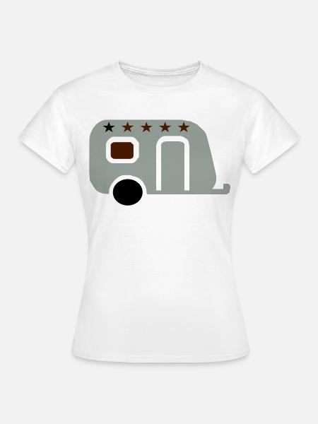 campen - Frauen T-Shirt - Weiß