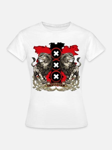 Amsterdam-Wappen 2018 weiß - Frauen T-Shirt - Weiß