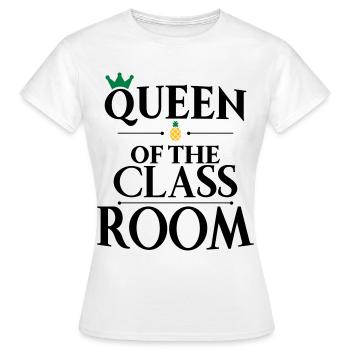école - T-shirt Femme - blanc - Devant - AI Model Female 172 dark (172cm)