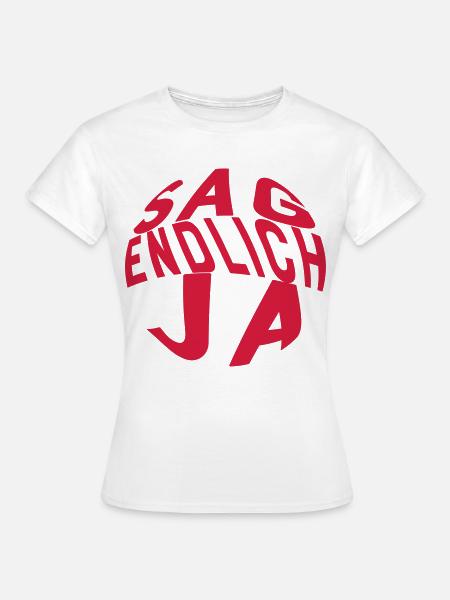 Heiratsantrag - Frauen T-Shirt - Weiß