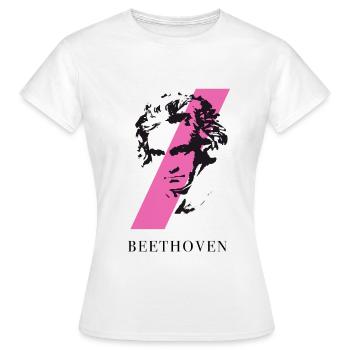beethoven punk musik festival klassik komponist ta - Frauen T-Shirt - Weiß - Vorne - AI Model Female 172 dark (172cm)
