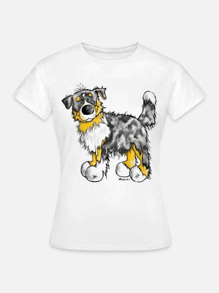 Berger australien – Aussie – chien - tee shirt - T-shirt Femme - blanc