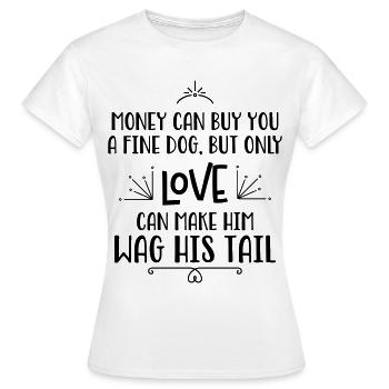 Dog lovers - Women's T-Shirt - white - Front - AI Model Female 172 dark (172cm)