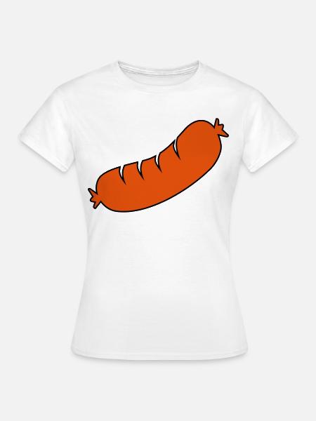 saucisse - T-shirt Femme - blanc