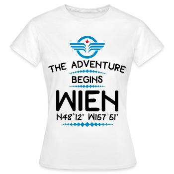 Vienne - T-shirt Femme - blanc - Devant - AI Model Female 172 dark (172cm)