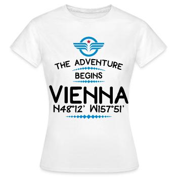 Vienne - T-shirt Femme - blanc - Devant - AI Model Female 172 dark (172cm)
