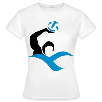 wasserball - Frauen T-Shirt - Weiß - Vorne - AI Model Female 172 dark (172cm)