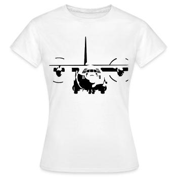C-130 Hercules - T-shirt Femme - blanc - Devant - AI Model Female 172 dark (172cm)