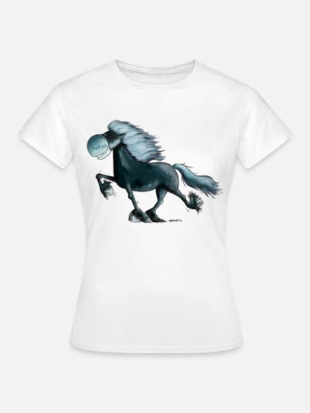 "Power Tölter" - Isländer - Isi - Islandpferd - Frauen T-Shirt - Weiß