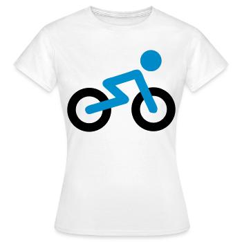 Bicyclette - T-shirt Femme - blanc - Devant - AI Model Female 172 dark (172cm)