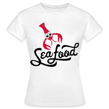 fruits de mer - T-shirt Femme - blanc - Devant - AI Model Female 172 dark (172cm)