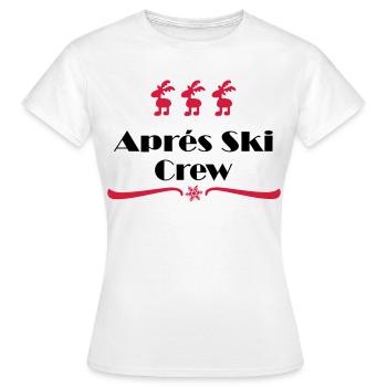 apres ski - T-shirt Femme - blanc - Devant - AI Model Female 172 dark (172cm)