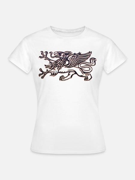 Rostocks Greif in 3D - Frauen T-Shirt - Weiß