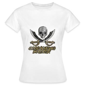 Geocaching - Frauen T-Shirt - Weiß - Vorne - AI Model Female 172 dark (172cm)