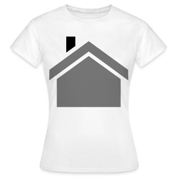 house - Women's T-Shirt - white - Front - AI Model Female 172 dark (172cm)