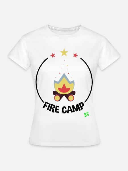 Feuer Camp - Frauen T-Shirt - Weiß