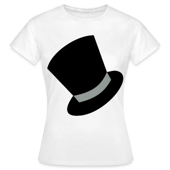 zylinder - Frauen T-Shirt - Weiß - Vorne - AI Model Female 172 dark (172cm)