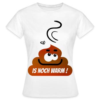 Lustiger Kack Haufen :-) - Frauen T-Shirt - Weiß - Vorne - AI Model Female 172 dark (172cm)