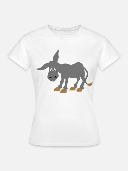 esel - Frauen T-Shirt - Weiß