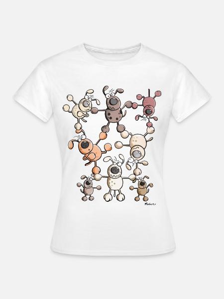 Hunde Zirkus - Frauen T-Shirt - Weiß
