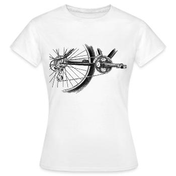 roue - T-shirt Femme - blanc - Devant - AI Model Female 172 dark (172cm)