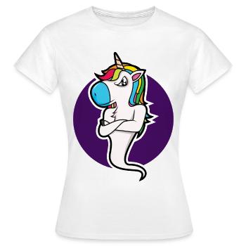 Bock Licorne - design - T-shirt Femme - blanc - Devant - AI Model Female 172 dark (172cm)