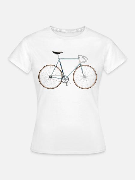 historisches Bahnrad - Frauen T-Shirt - Weiß