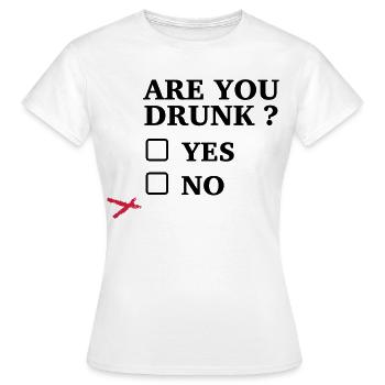 lustiger Trinkspruch - Frauen T-Shirt - Weiß - Vorne - AI Model Female 172 dark (172cm)
