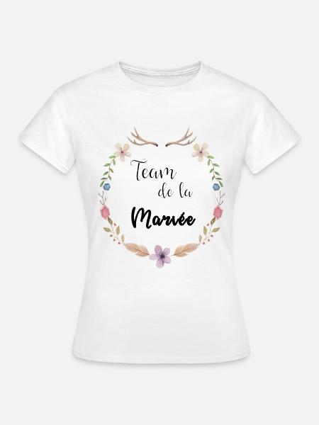 Boho Braut Mannschaft - Frauen T-Shirt - Weiß