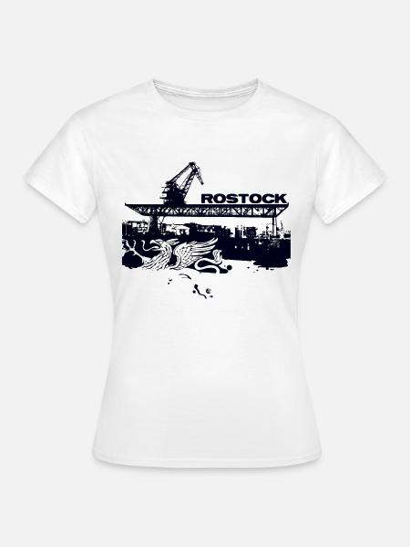 Rostock Stadthafen - Frauen T-Shirt - Weiß