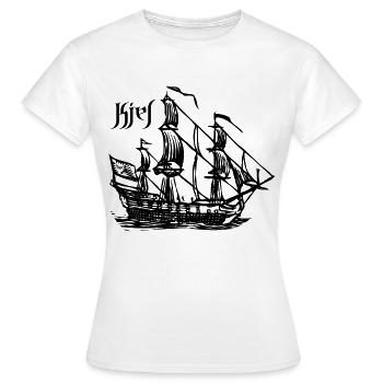 Kiel - Voilier - T-shirt Femme - blanc - Devant - AI Model Female 172 dark (172cm)