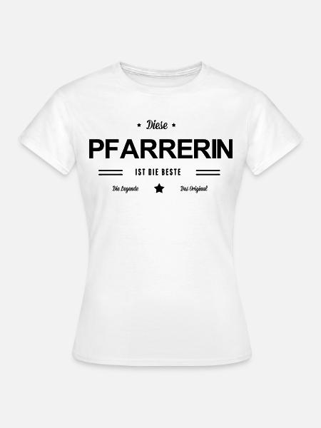 Beste Pfarrerin - Frauen T-Shirt - Weiß