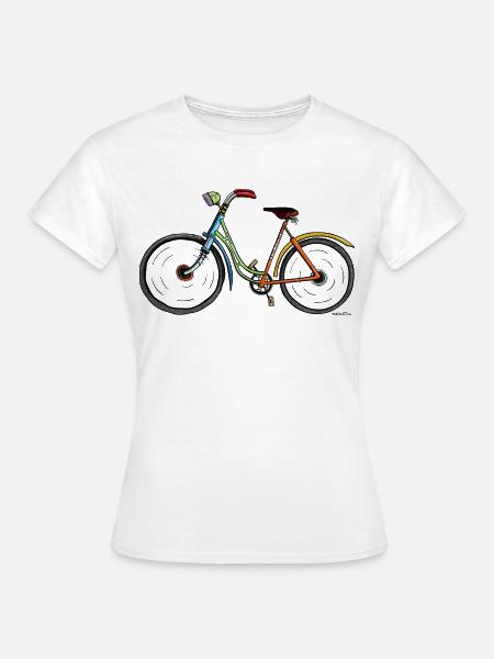 Schönes Fahrrad - Fahrräder - Gefährt - Rad - Frauen T-Shirt - Weiß