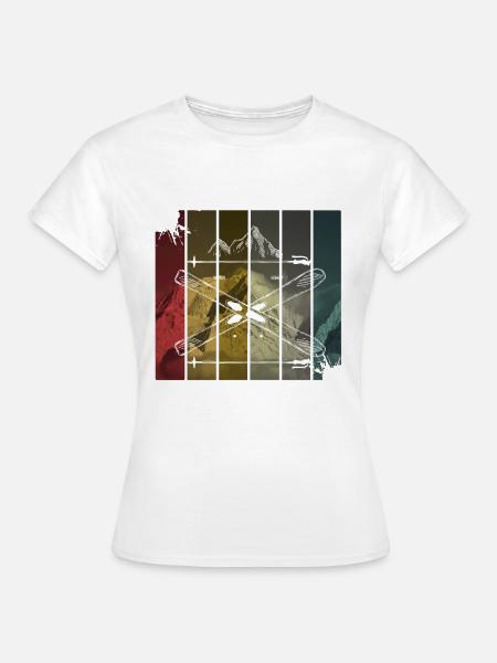 Ski - Frauen T-Shirt - Weiß