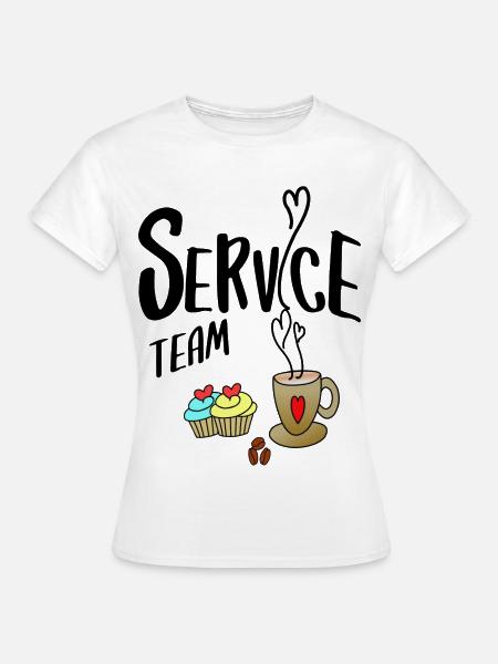 Service Team - Frauen T-Shirt - Weiß