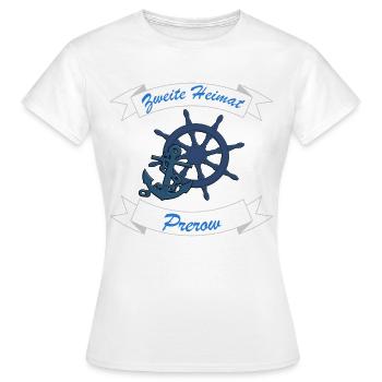 Zweite Heimat Prerow - Frauen T-Shirt - Weiß - Vorne - AI Model Female 172 dark (172cm)