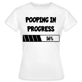 im Werden, Fortschritt * - Frauen T-Shirt - Weiß - Vorne - AI Model Female 172 dark (172cm)