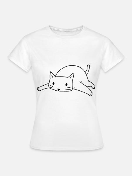Katze Katzen Kitten - Frauen T-Shirt - Weiß