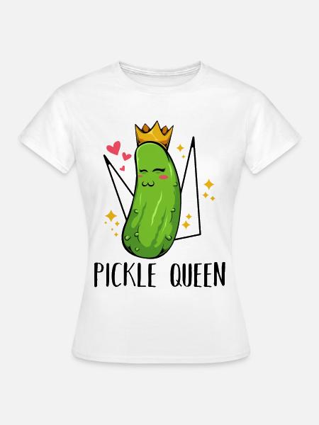 Königliche Gurke Kawaii - Frauen T-Shirt - Weiß