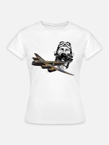 Pilot Lankaster - Frauen T-Shirt - Weiß
