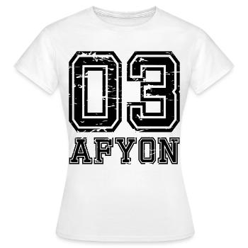 Afyon 03 used look - Women's T-Shirt - white - Front - AI Model Female 172 dark (172cm)