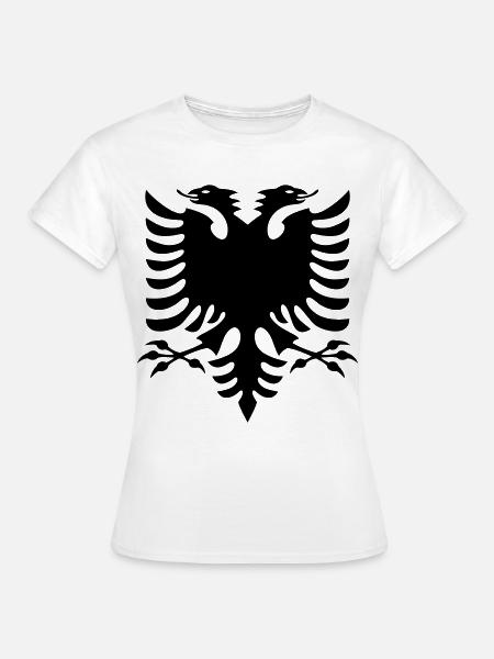 Albanien Flagge - Frauen T-Shirt - Weiß